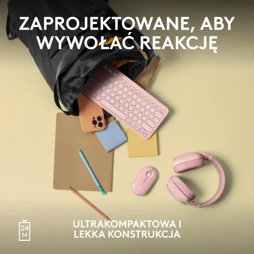 Myszka Logitech Pebble 2 Różowy