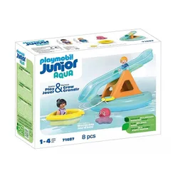 Playmobil Junior Aqua 71 687 Плавучий остров с горкой набор фигурок