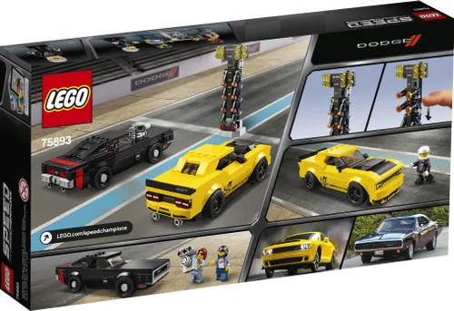 Конструктор Lego Speed Champions 2018 Dodge Challenger SRT Demon и 1970 Dodge Charger R / T (75893)