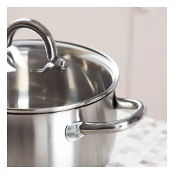 Garnek ze stali nierdzewnej z pokrywką SSW PROFI PLUS 3,6 l