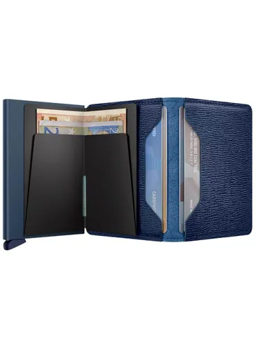 Mały portfel RFID Secrid Crisple Slimwallet - navy