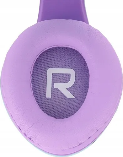 Słuchawki dla dzieci PowerLocus Kids bezprzewodowe Bluetooth zielono-fioletowe
