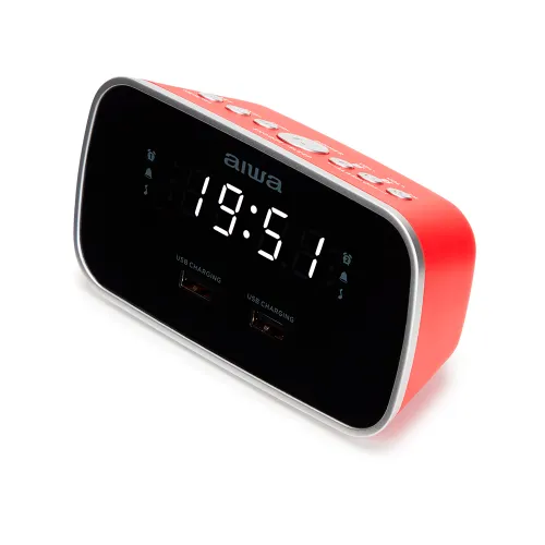 Radiobudzik Aiwa CRU-19RD Czerwony