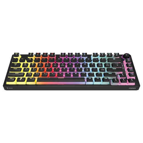 Klawiatura mechaniczna Savio Phenix Gateron Red Pro Pudding Czarny