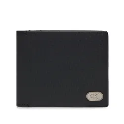 Большой мужской кошелек Calvin Klein Textured Bifold с монетой K50k511475 Black BEH