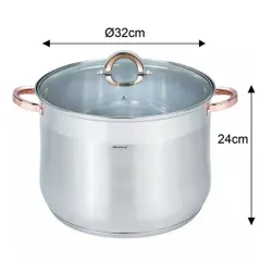 Klausberg Garnek Gastro Z Pokrywą 32Cm 18,7L Kb-7797