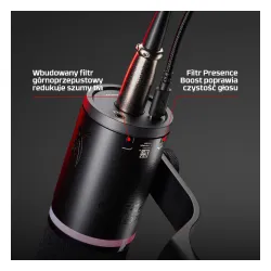 Mikrofon HyperX FlipCast Przewodowy Dynamiczny Czarny