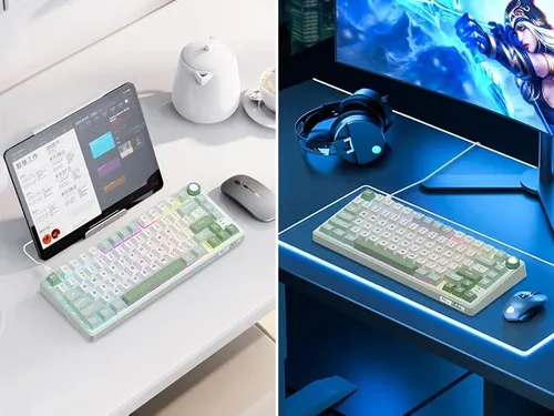 Klawiatura ROYAL KLUDGE R75 Sky Cyan K Silver Switch