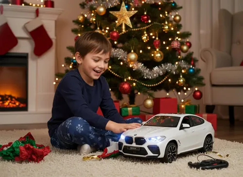 Zdalnie sterowany samochód COIL auto RC pilot BMW X6 M LED 1:14 pojazd biały