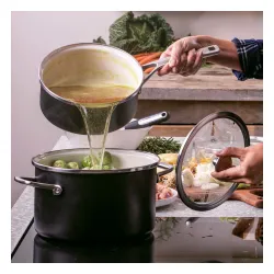 KITCHENAID 2,4 l - rondel emaliowany z pokrywką