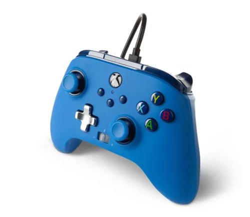 Pad PowerA Enhanced Blue do Xbox Series X/S, Xbox One, PC Przewodowy