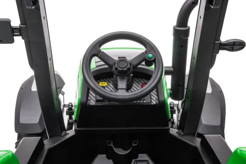 Duży Traktor Na Akumulator Dla Dziecka Blt-206 Przyczepa 24V 2X200W Pilot LED Eva Pasy Bluetooth