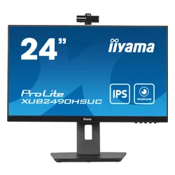 Monitor iiyama ProLite XUB2490HSUC-B5 z kamerą 24" Full HD IPS 60Hz 4ms