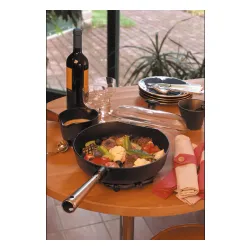 SKEPPSHULT Chefs Selection Grill 28 cm czarna - patelnia grillowa żeliwna