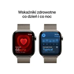 Apple Watch Series 10 GPS + Cellular koperta 42mm tytan naturalny bransoleta mediolańska naturalnym