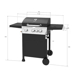 Grill gazowy VELACO APOLLO-B Czarny
