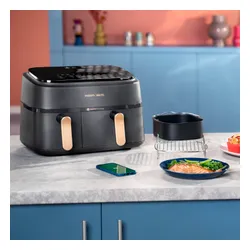 Air Fryer Frytkownica beztłuszczowa PHILIPS Ovi Dual Basket NA352/00 9l z podwójnym koszem ponad 1000 przepisów
