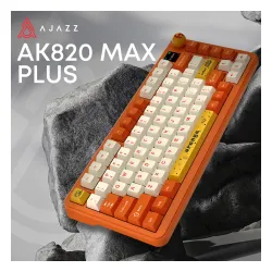 Klawiatura mechaniczna Ajazz AK820 MAX Plus Avocado Switch Pomarańczowy