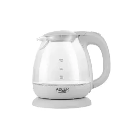 ADLER Mini Grey 1 l szary - czajnik elektryczny bezprzewodowy szklany