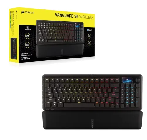 Klawiatura gamingowa Corsair VANGUARD 96 WL MLX Plasma Czarna
