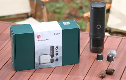 Ekspres OUTIN Nano Szary + Etui ochronne