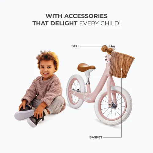 Rowerek biegowy Kinderkraft Rapid 2 pink