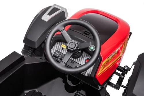 Duży Traktor Na Akumulator Dla Dziecka Blt-206 Przyczepa 24V 2X200W Pilot LED Eva Pasy Bluetooth