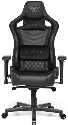 Fotel GAMVIS Elite 2.0 Pro XL Czarny (złote elementy)