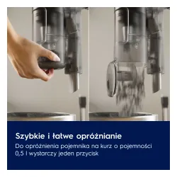 Odkurzacz Electrolux Hygienic 600 WET EP61H21WET 50min Funkcja mycia Wymienny akumulator