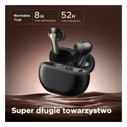 Słuchawki bezprzewodowe Soundpeats Capsule3 Pro Dokanałowe Bluetooth 5.3 Czarny