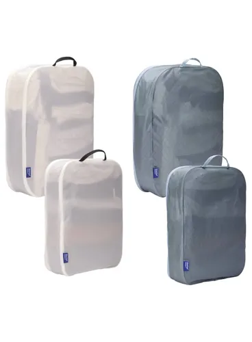 Zestaw 4 organizerów podróżnych Thule Family Packing Cube Set - pond gray / white