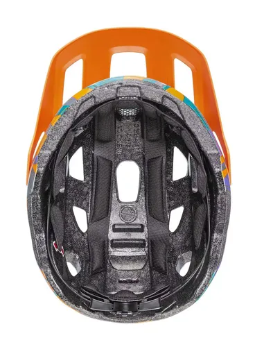 Kask rowerowy dla dzieci Uvex React JR. - papaya camo