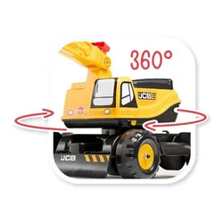 Jeździk Koparka Falk Jcb Digger Dla Dziecka 3-7 Lat Ruchoma Łyżka + Kask