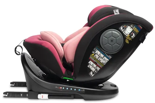 Автокресло Caretero Mokki I-Size, 40-150 cm, 0-36 kg, черно-розовый