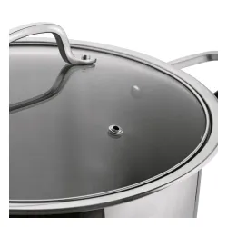 Garnek wysoki ze stali nierdzewnej z pokrywką Starke Pro Aveiro 12 l