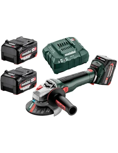 Metabo WB 18 LT BL 11-125 Akülü Açılı Taşlama Makinesi (613054650), 2 adet 5,2 Ah pil, şarj cihazı, kılıf