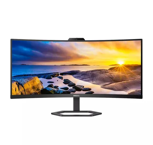 Monitor Philips 34E1C5600HE/00 z kamerą internetową Windows Hello 34" UWQHD VA 100Hz 4ms Zakrzywiony