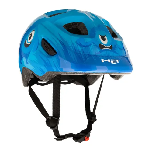 Kask rowerowy dziecięcy MET Hooray blue monster glossy