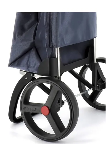 Coș De Cumpărături 2 Large Wheels Folding Rolser I-Max Tweed-Grey