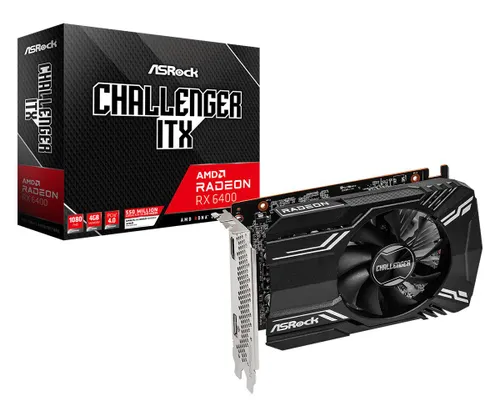 Karta graficzna ASrock Radeon RX 6400 Challenger ITX 4GB GDDR6 64bit FSR