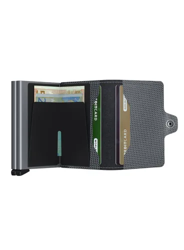 RFID Secrid Twinwallet Karbon Cep Cüzdanı-cool grey