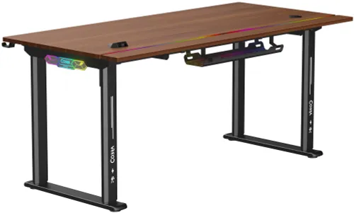 Biurko gamingowe COBRA Electra S CRF1623ELBNRGB Brązowy