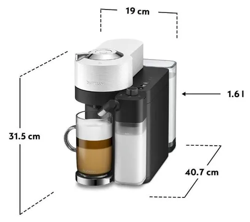 Ekspres do kawy na kapsułki DeLonghi Vertuo Lattissima ENV300.W