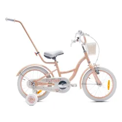 Rower dziecięcy SUN BABY Flower Bike 16 cali dla dziewczynki Morelowy