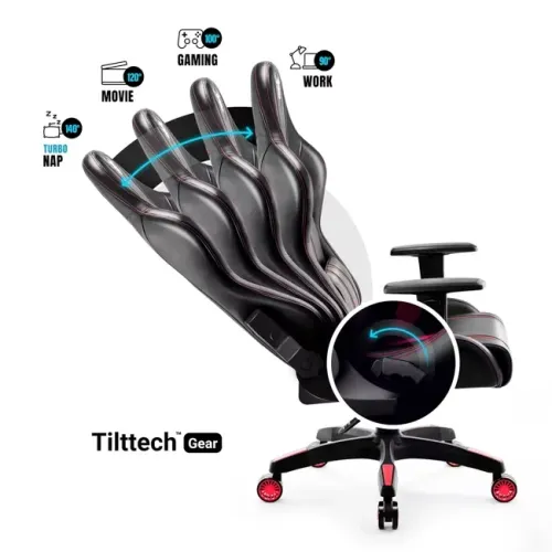 Fotel Diablo Chairs X-One 2.0 Small do 90kg Skóra ECO Biało-niebieski