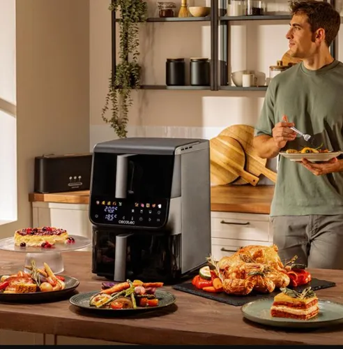 Air Fryer Frytkownica beztłuszczowa CECOTEC Cecofry DuoLevel 10000 Window 10l z podwójnym koszem