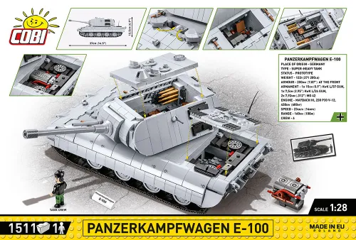 Конструктор COBI Panzerkampfwagen E-100