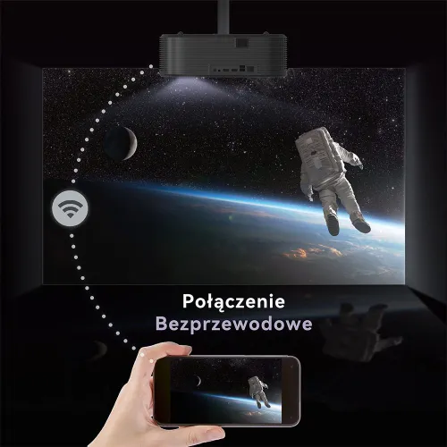 Projektor MANTA MultiVision Pro Full HD (1920 x 1080), 800 ANSI lumen, Wi-Fi, Bluetooth