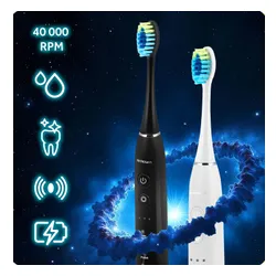 Szczoteczka soniczna BERDSEN Galaxy Duo (2 sztuki) Czarny i Biały