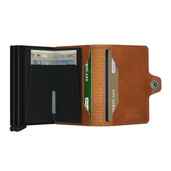 RFID Secrid Twinwallet Perforated Cep Cüzdanı-cognac